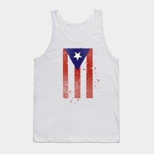 Spray Paint Puerto Rican Flag Tank Top